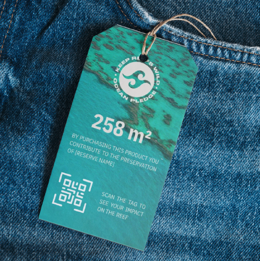 El sello «1% Keep Reefs Wild».